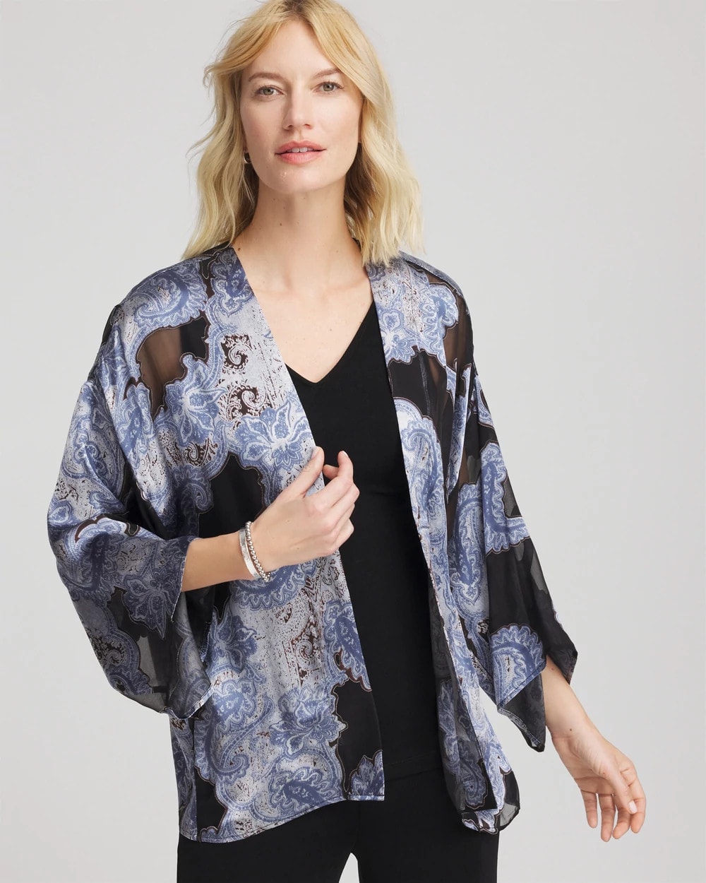 Travelers™ Collection Paisley Burnout Jacket | Chico's